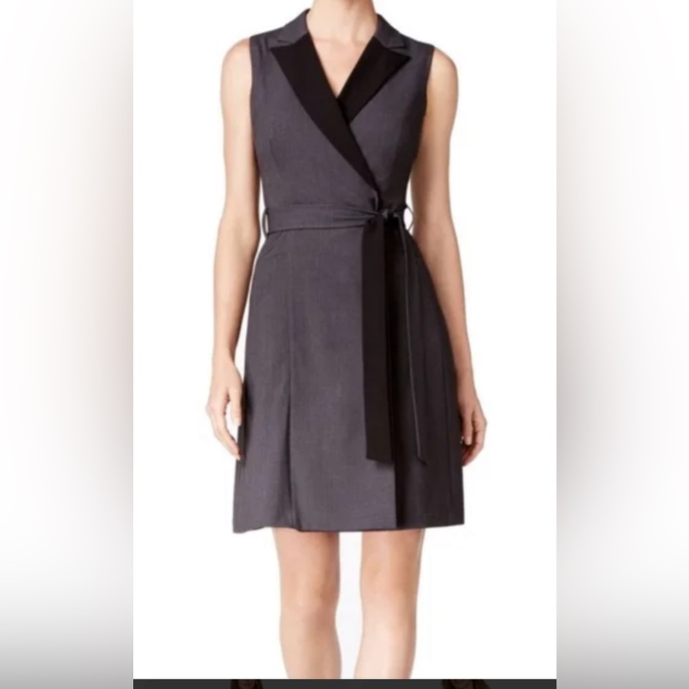 Ck gray/black work dress
